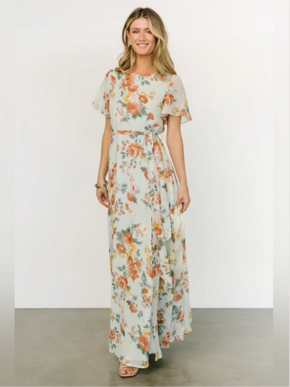 NWT Baltic Born Naomi Short Sleeve Maxi Dress